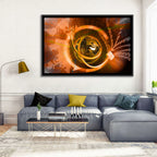Digital Connectivity Globe Wall Art