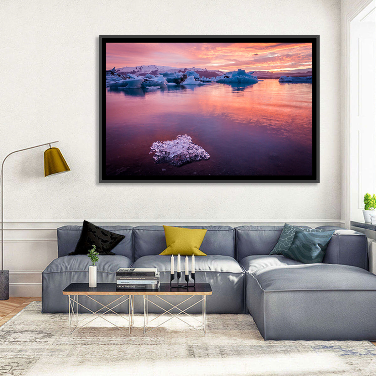 Jökulsárlón Dusk Lagoon Wall Art