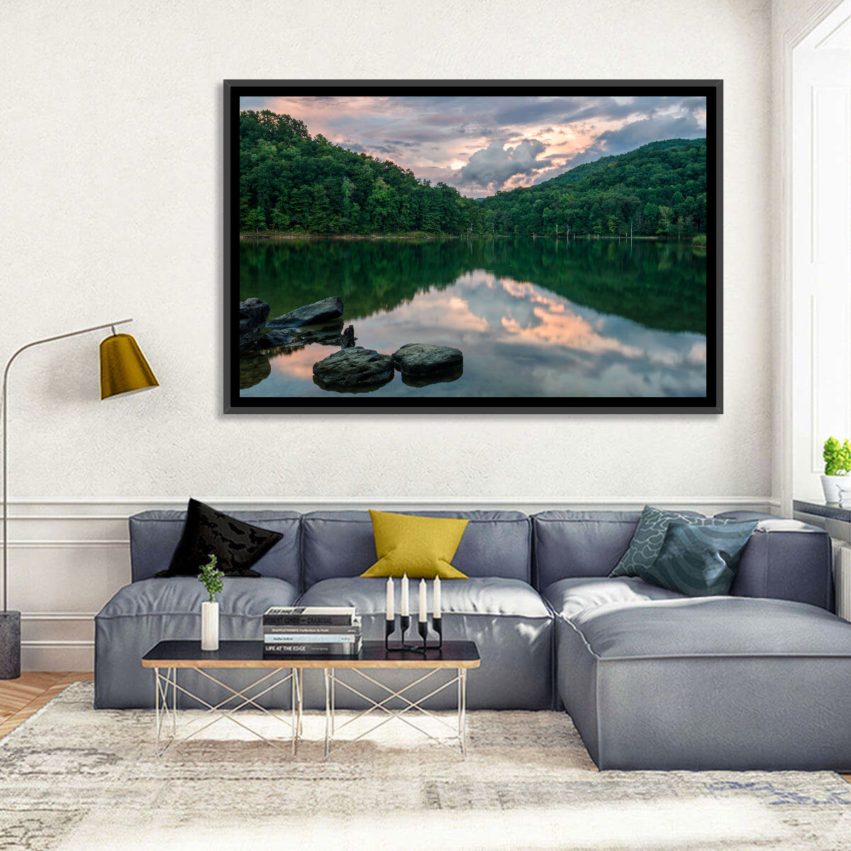 Martins Fork Lake Sunset Wall Art