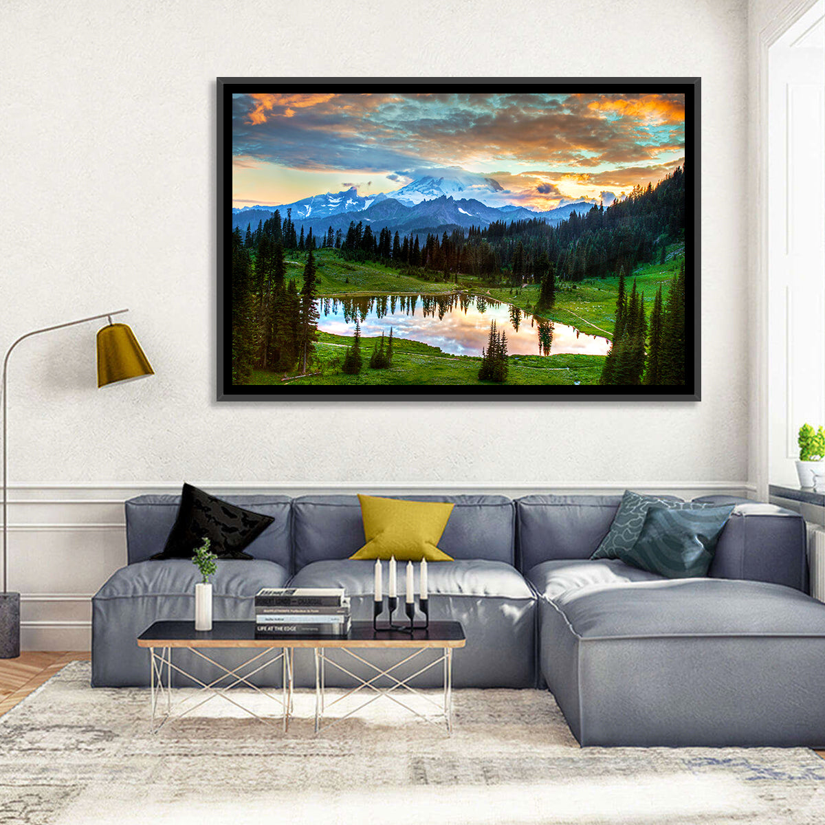 Mount Rainier Reflection at Tipsoo Lake Wall Art