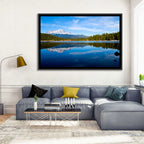 Northern California Snow Capped Lake Wall Art