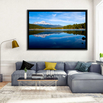 Northern California Snow Capped Lake Wall Art
