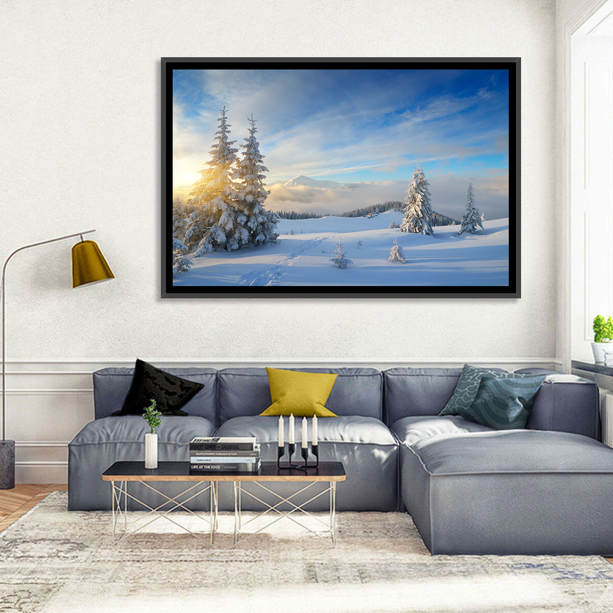 Carpathian Winter Sunrise Wall Art