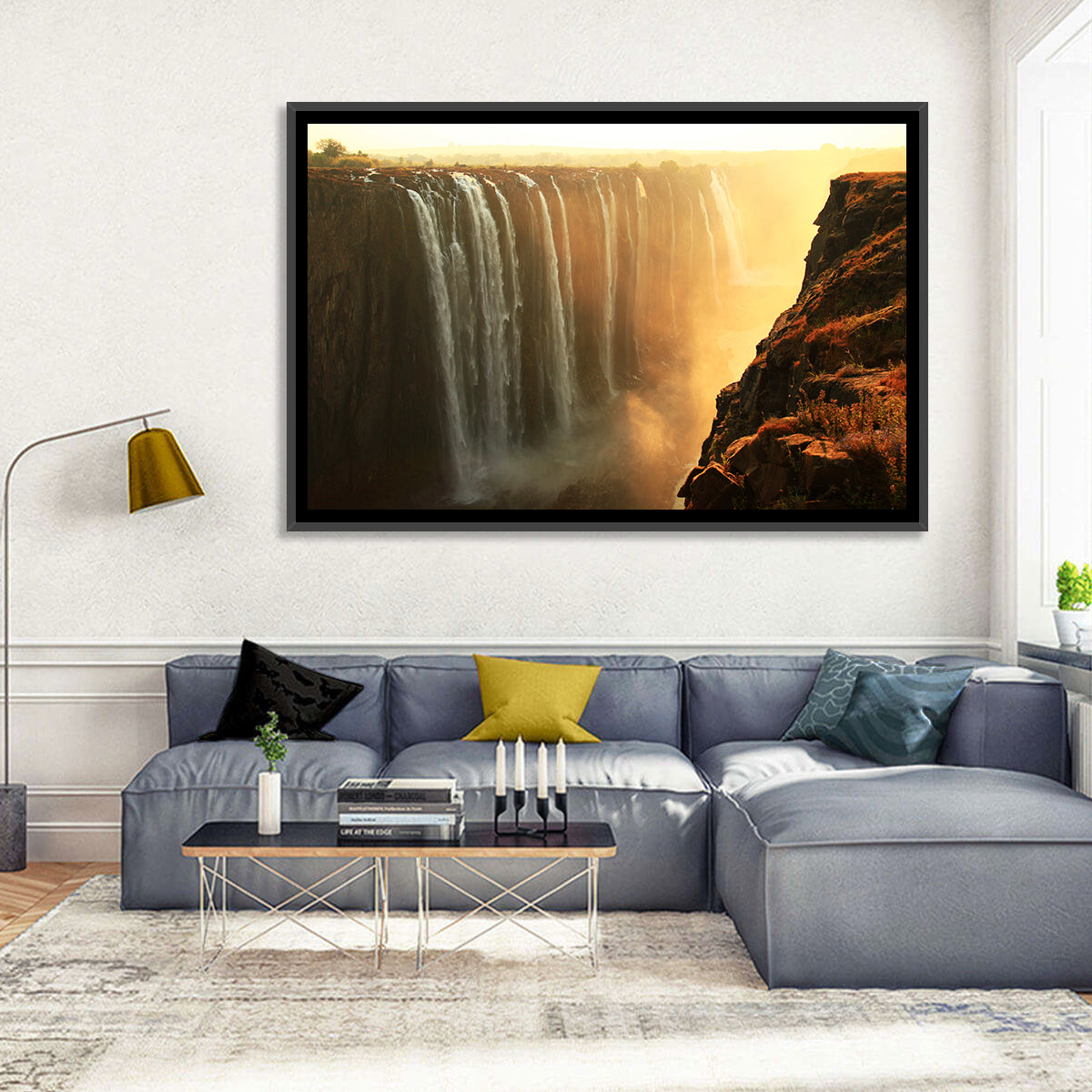 Victoria Falls Golden Hour Wall Art