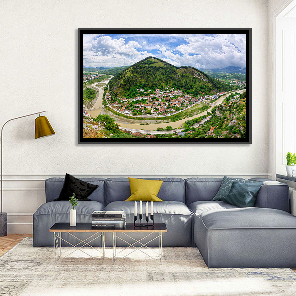Berat Osum River View Wall Art