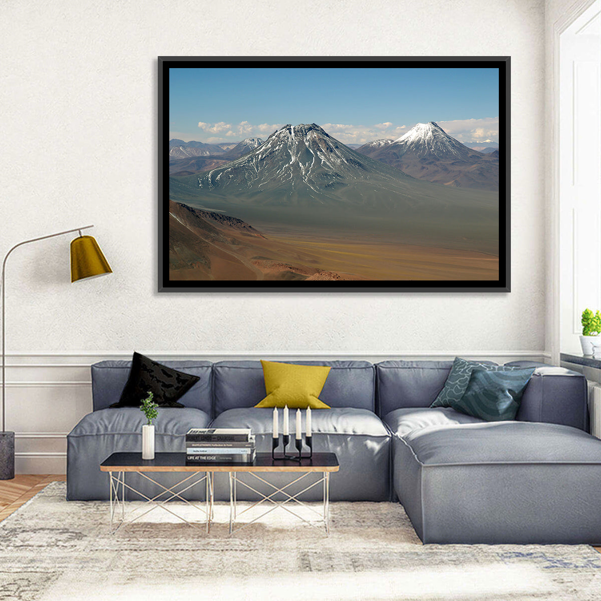 Licancabur and Juriques Peaks Wall Art in a room, landscape