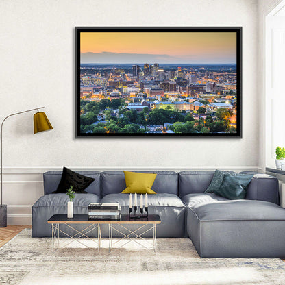 Birmingham Skyline at Golden Hour Wall Art