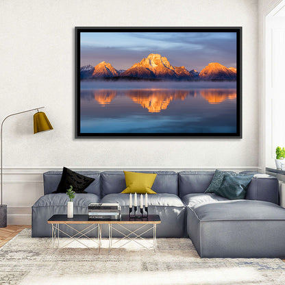 Mount Moran Sunrise Over Jackson Lake Wall Art