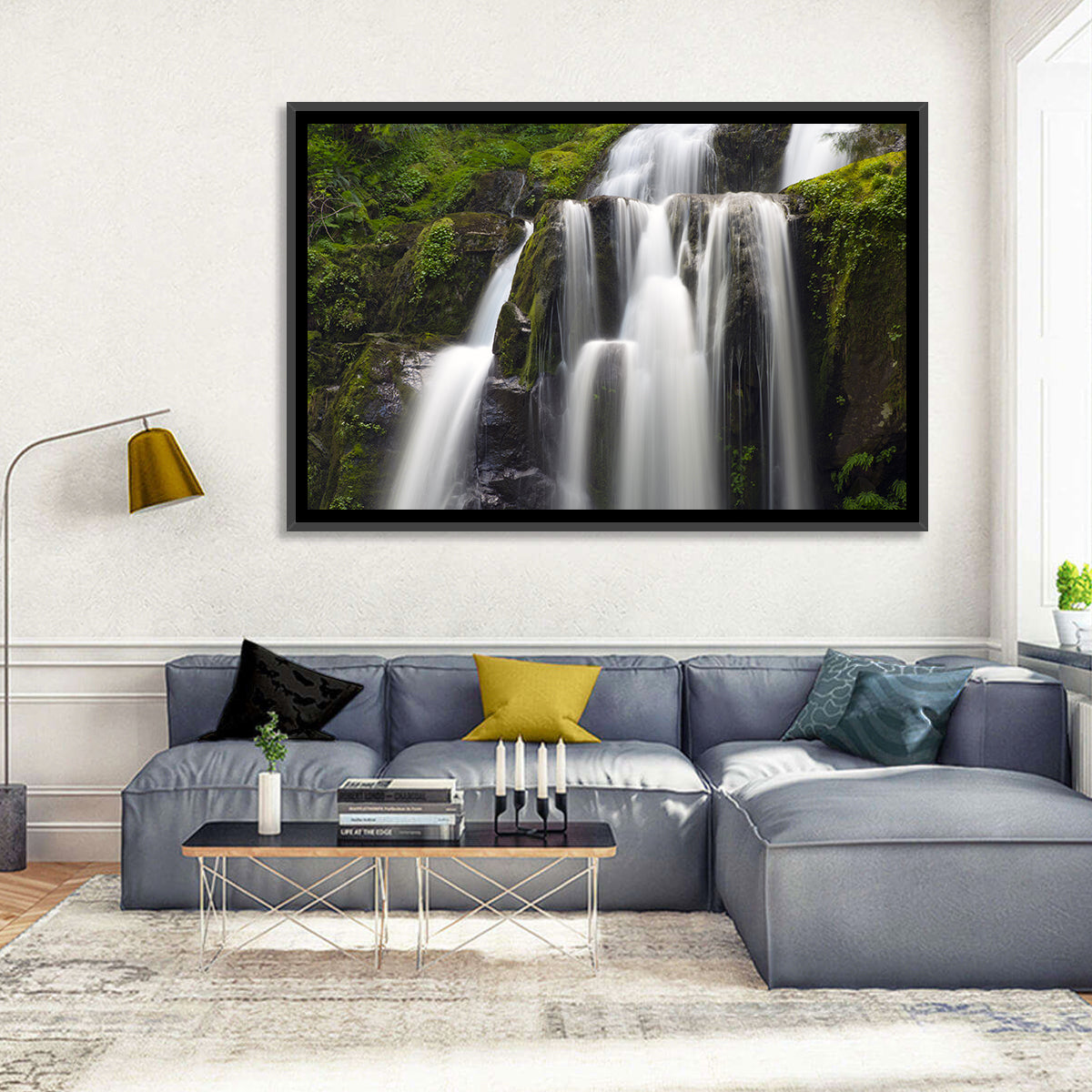Mossy Kentucky Waterfall Wall Art