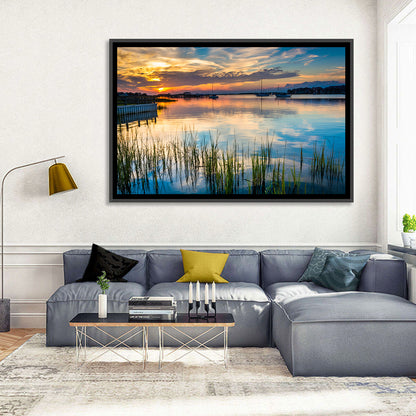 Folly River Sunset Reflection Wall Art