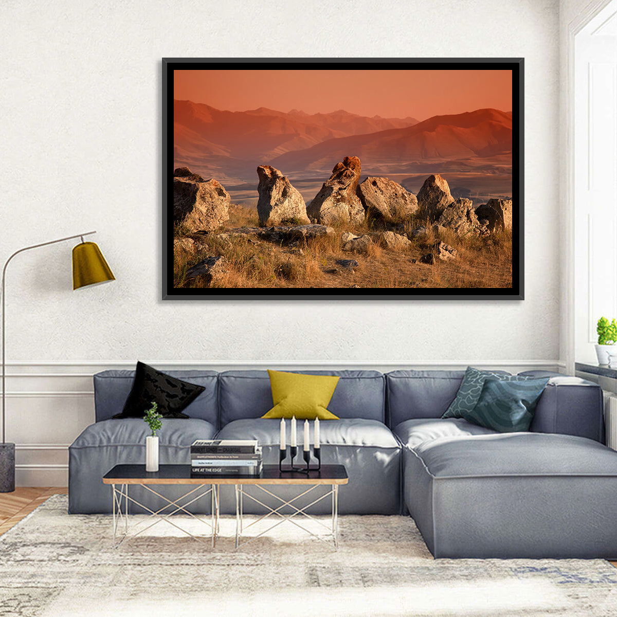 Karahunj Rocky Ridge at Sunset Wall Art