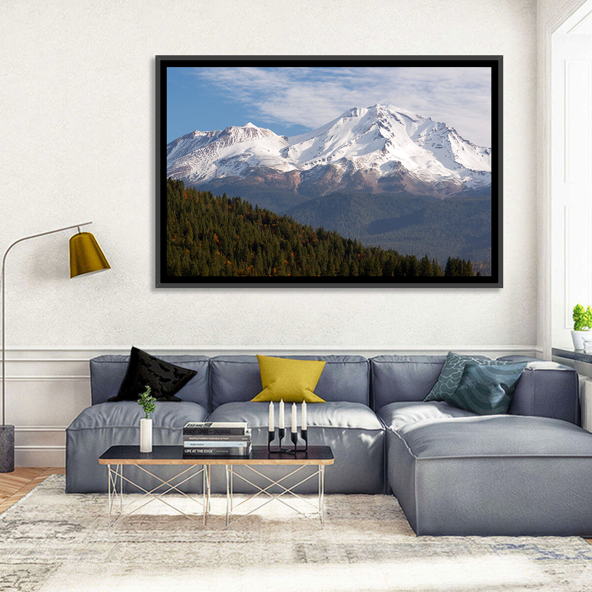 Mount Shasta Snow Peaks Wall Art