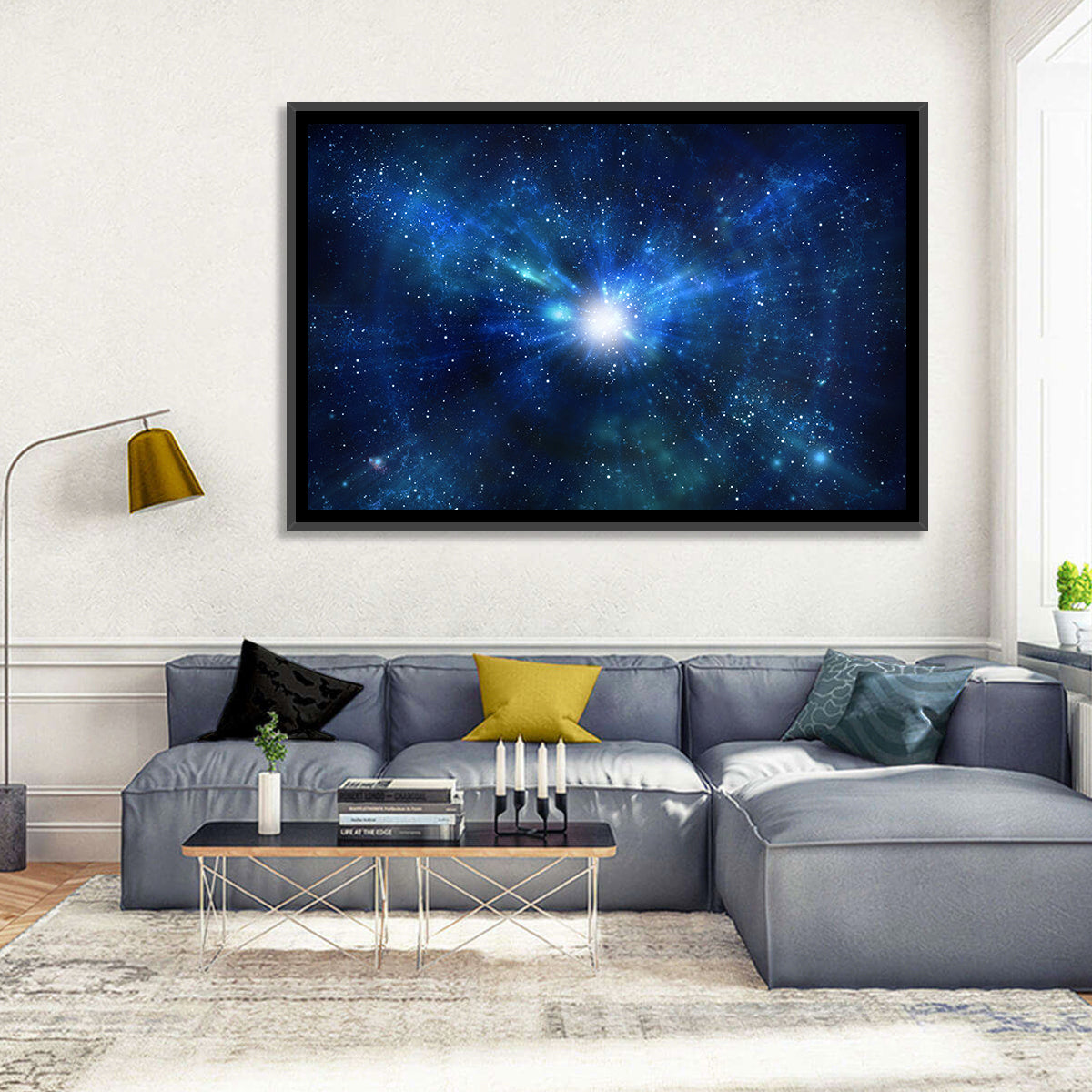 Lightspeed Galaxy Burst Wall Art