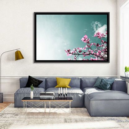 Pink Fig Tree Branches Wall Art