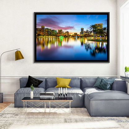 Orlando Lake Eola Skyline Wall Art