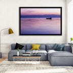 Lavender Lake Ohrid Sunset Wall Art