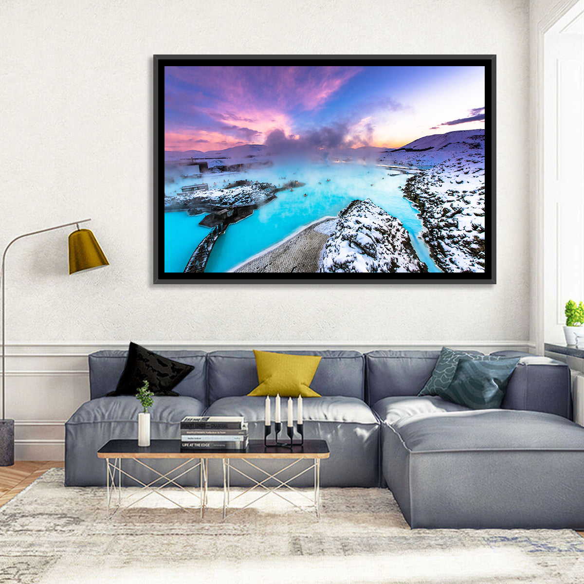 Blue Lagoon Grindavík Sunrise Wall Art