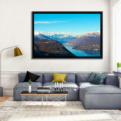Lake Orta Mountain Reflection Wall Art