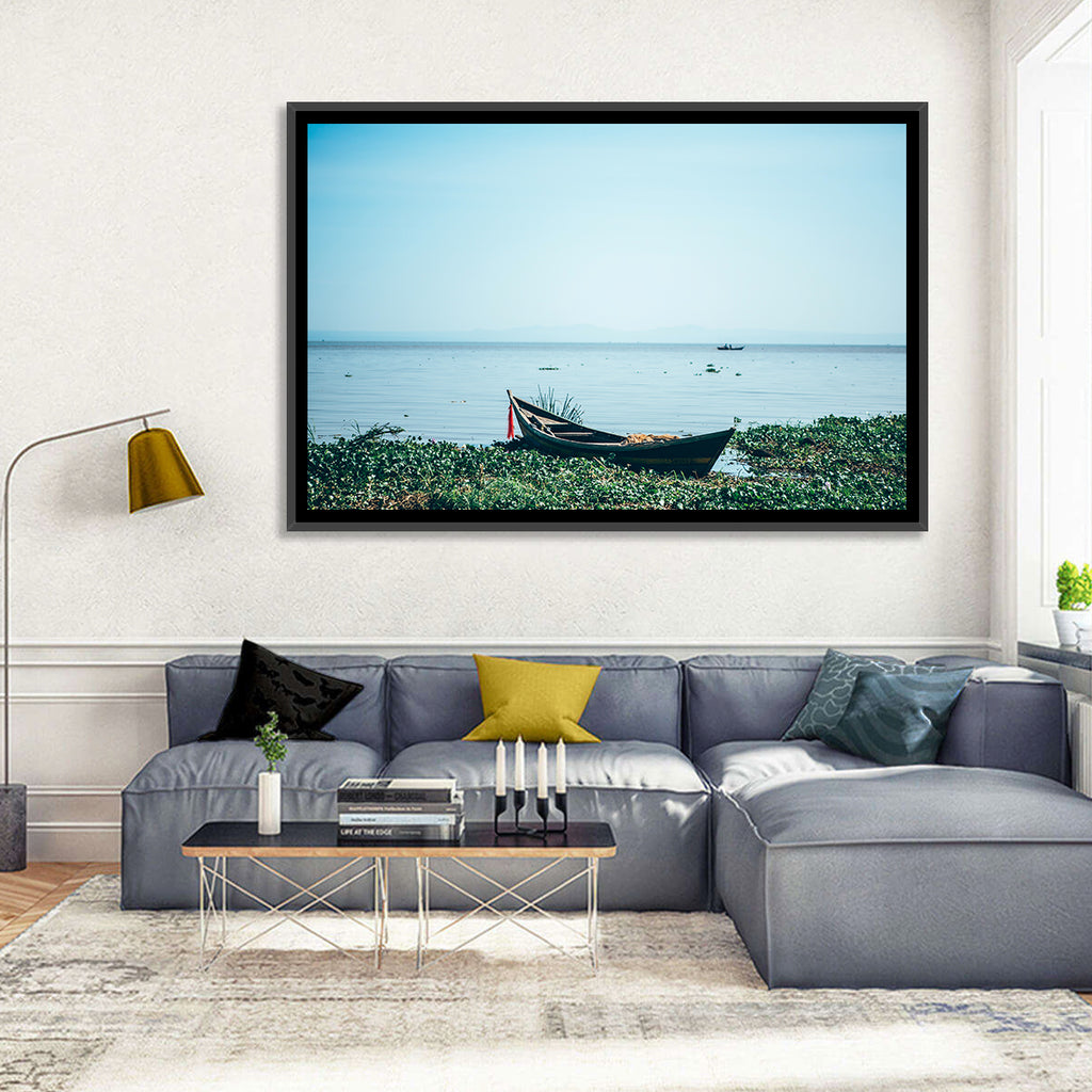 Red Ribbon Boat on Lake Victoria Wall Art
