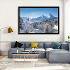 Maria Gern Church and Watzmann in Winter Wall Art