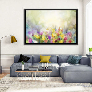 Blurred Floral Meadow Wall Art