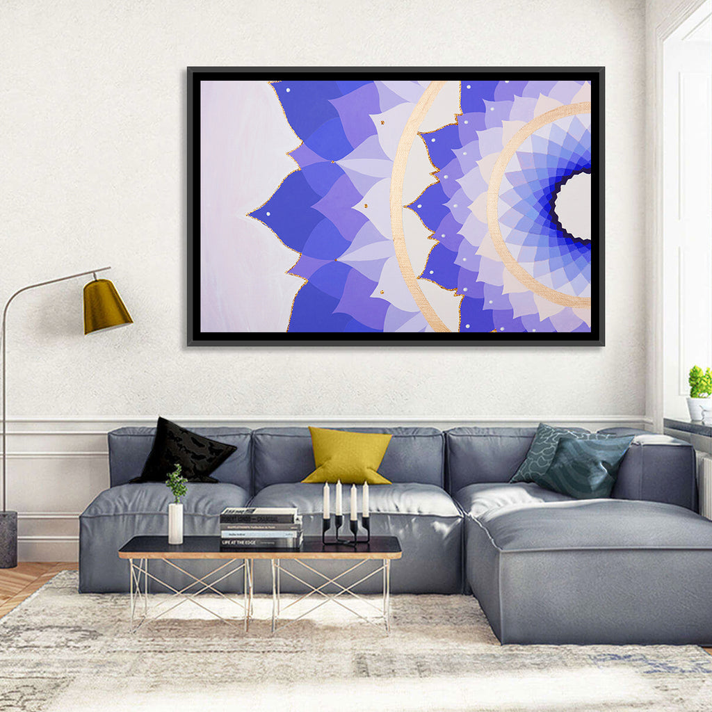 Sahasrara Chakra Lotus Mandala Wall Art
