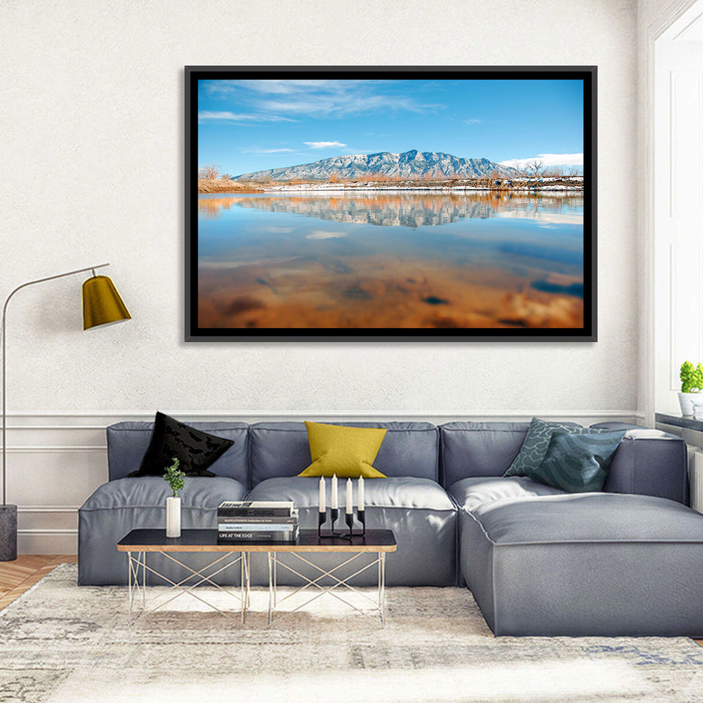 Rio Grande at Sandia Mountains Wall Art
