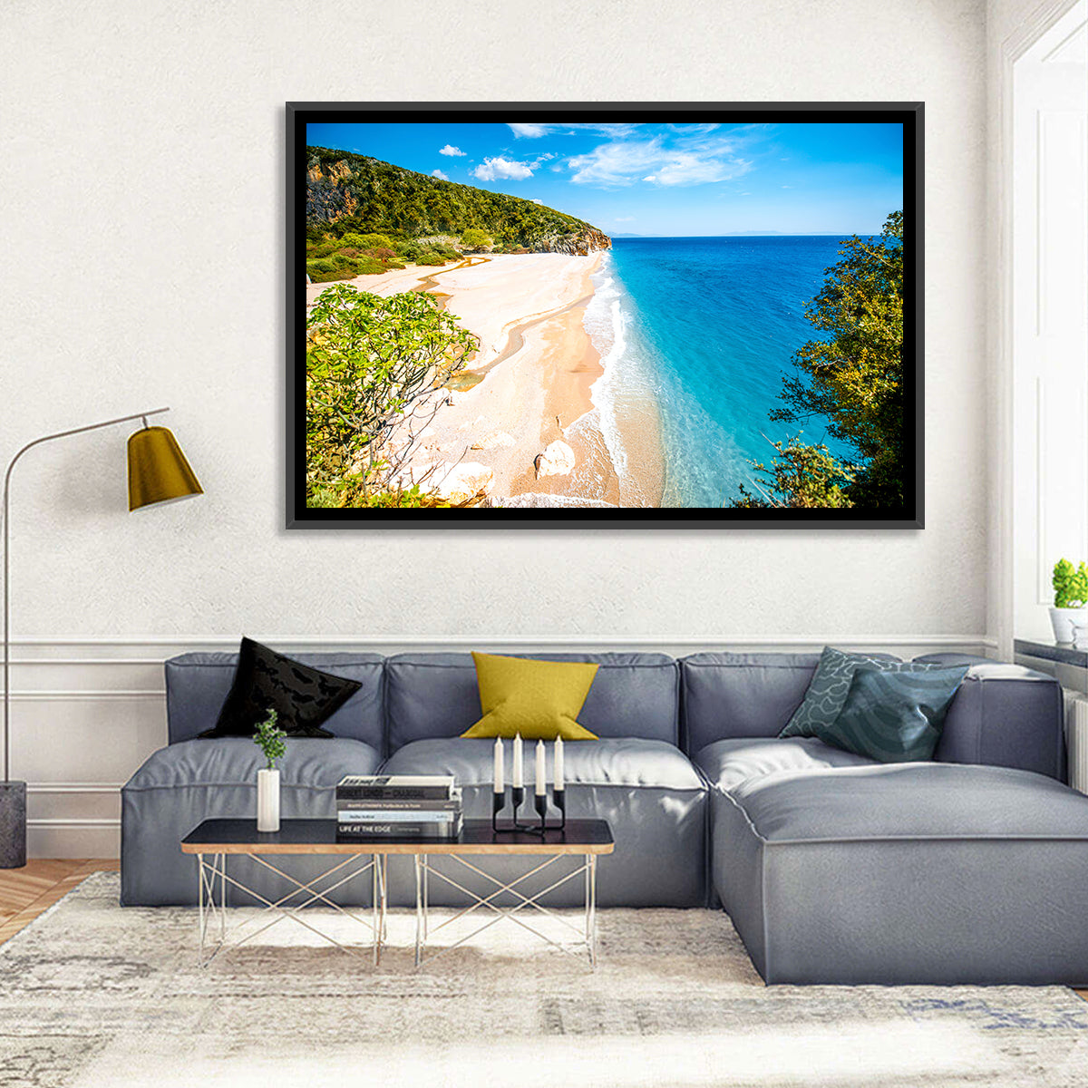 Mylopotamos Turquoise Beach Wall Art