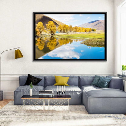Chanxi Autumn Reflection Road Wall Art
