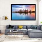 Kuwait City Skyline at Sunset Wall Art