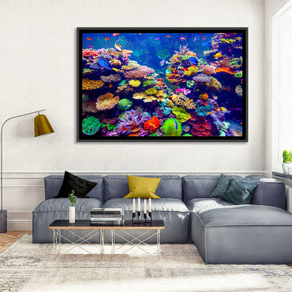 Tropical Coral Reef Aquarium Wall Art