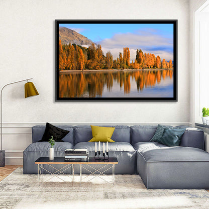 Lake Wanaka Autumn Reflection Wall Art