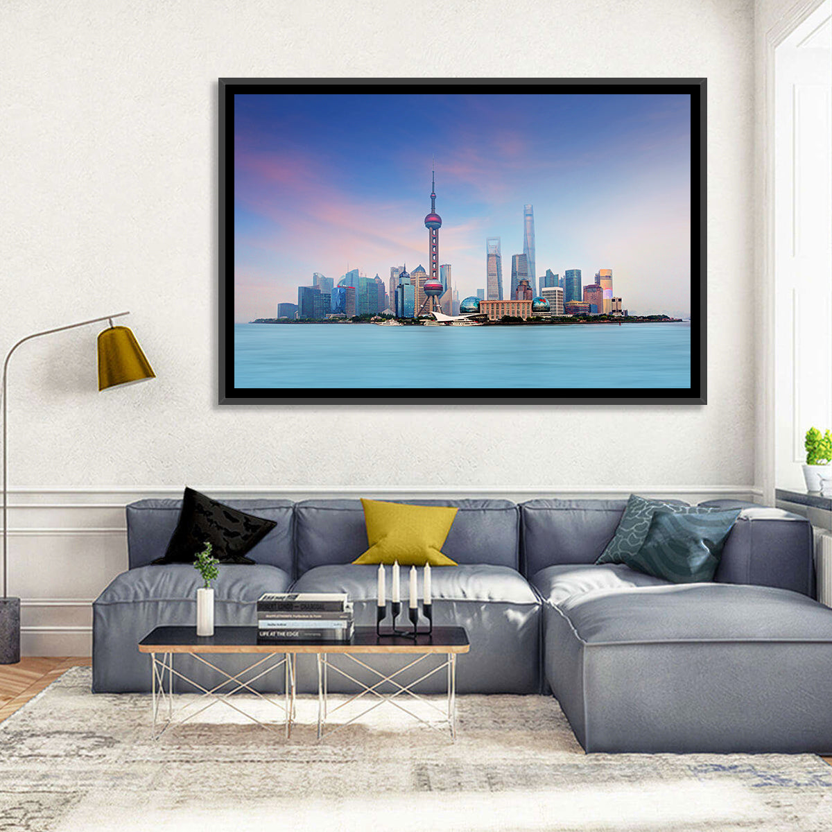 Shanghai Lujiazui Skyline Wall Art