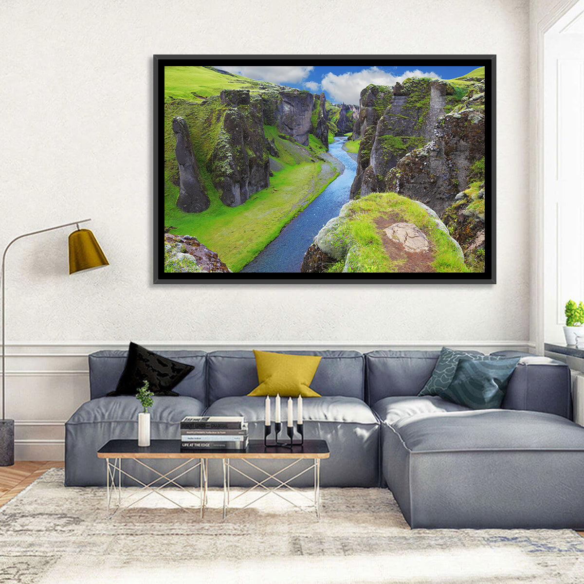 Neverland Cliffs, Fjaðrárgljúfur Canyon Wall Art