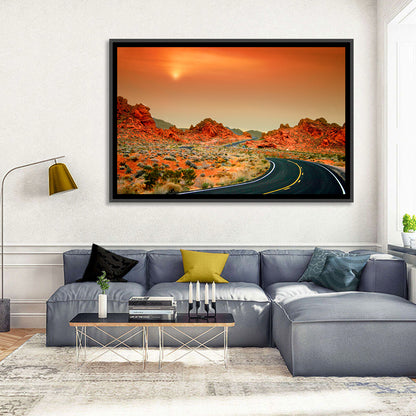Valley of Fire Winding Road Wall Art