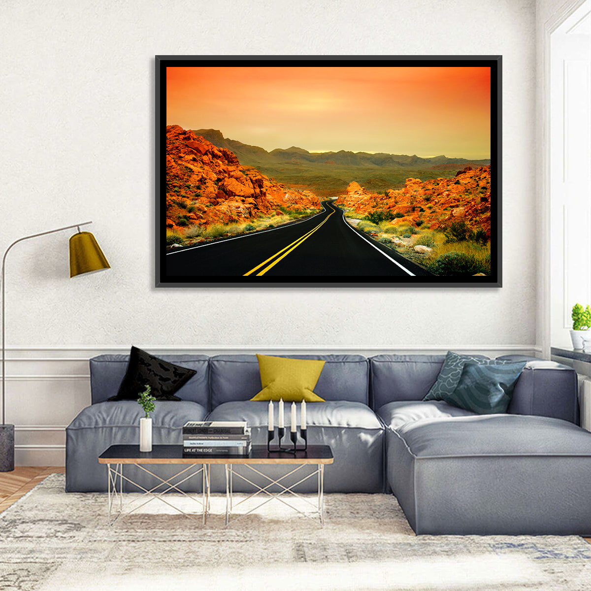 Valley of Fire Ii Road at Sunset Wall Art