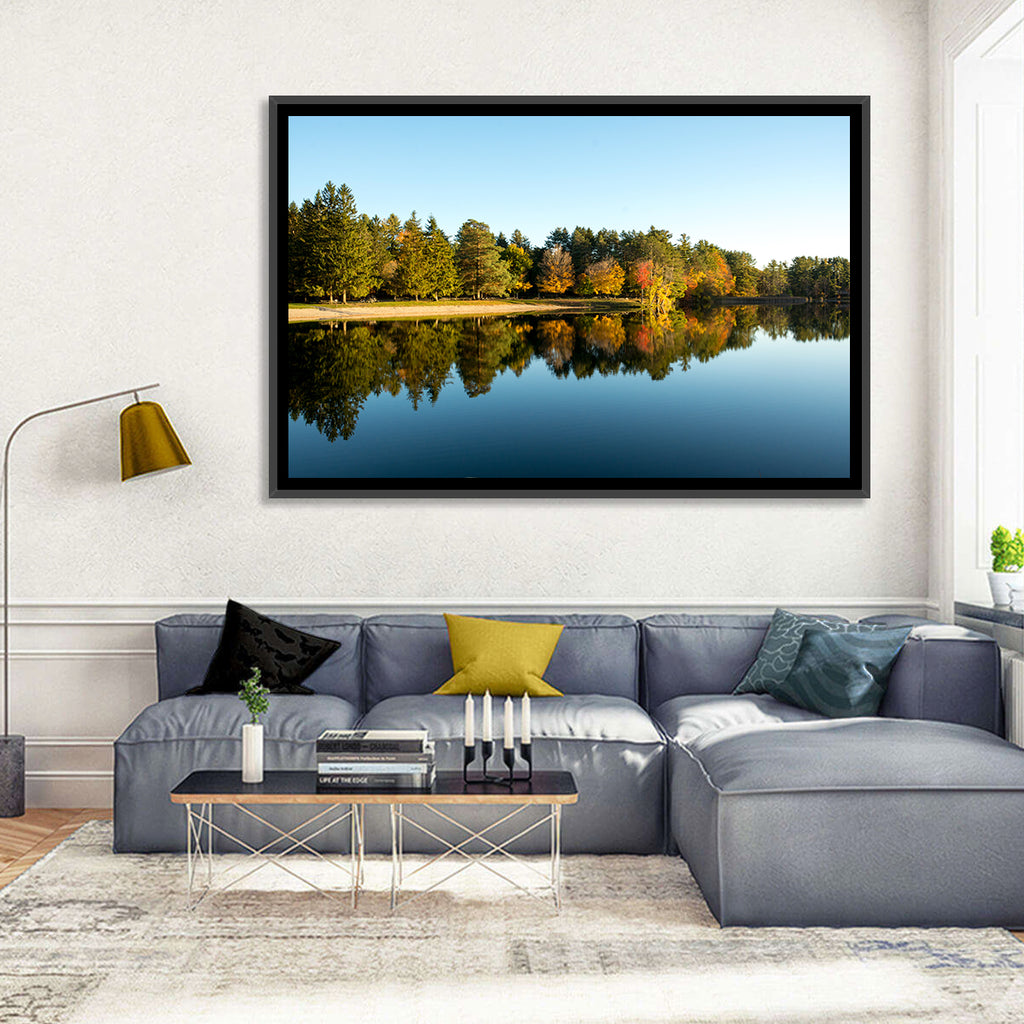 Lake Shaftsbury Autumn Reflection Wall Art