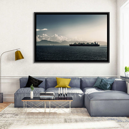 Lng Tanker at Sea Wall Art