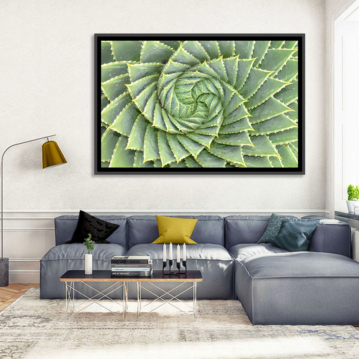 Spiral Aloe Close-up Wall Art