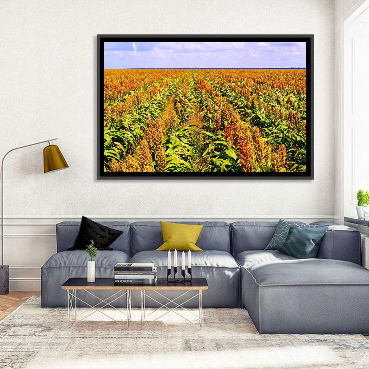 Sorghum Field Wall Art