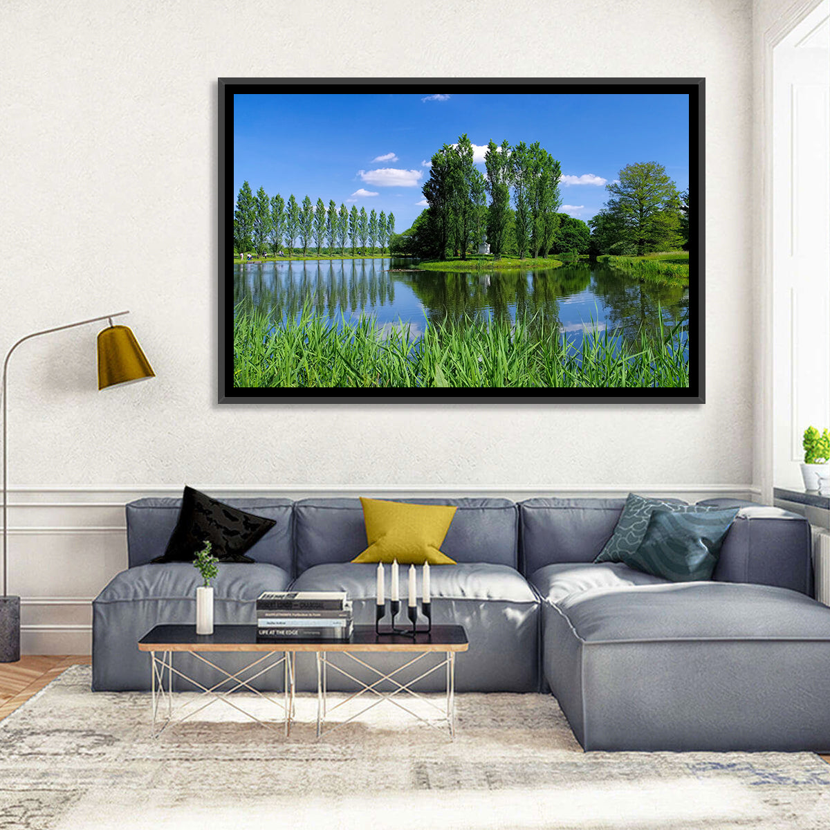 Woerlitz Rousseau Island Reflection Wall Art