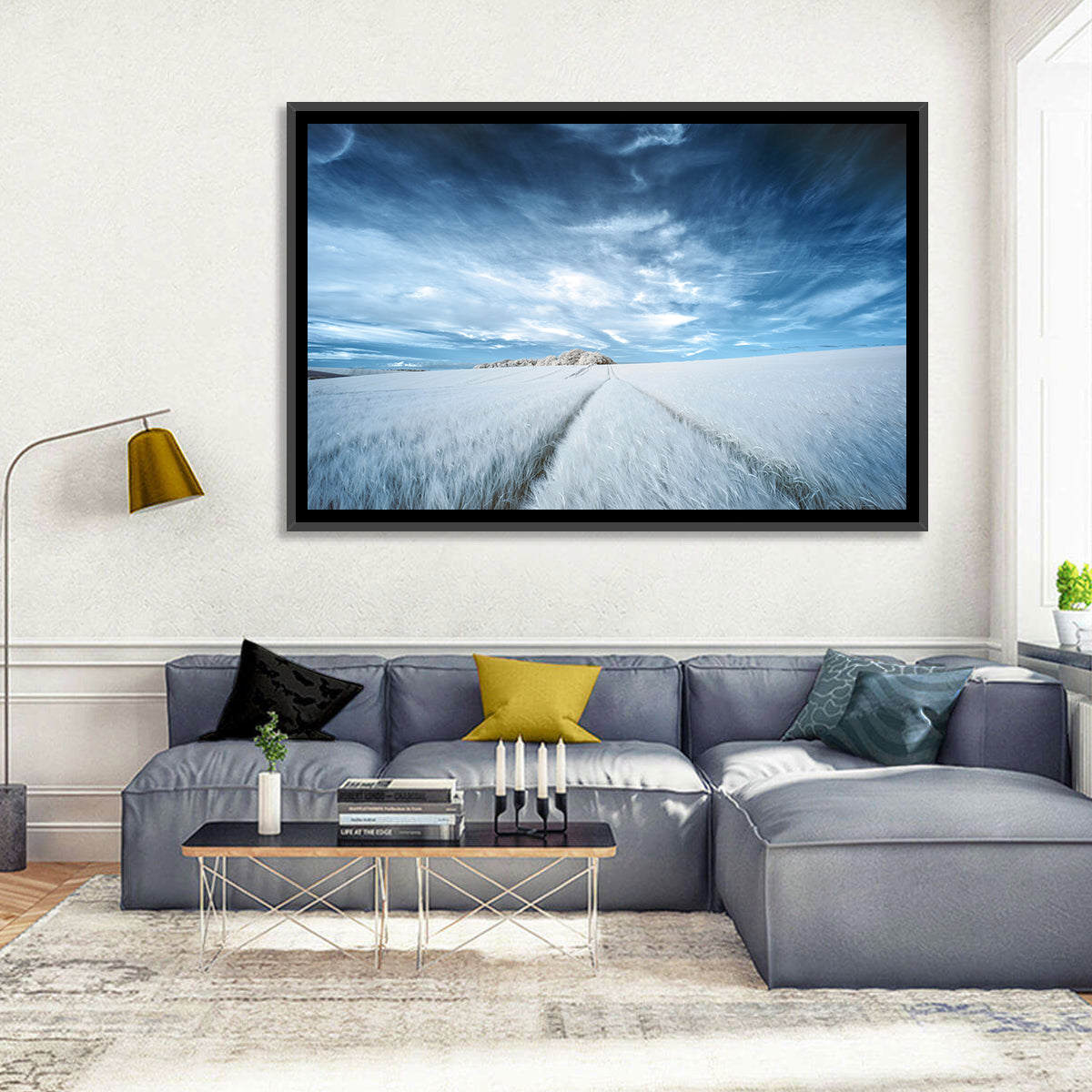 Surreal Infrared Grain Field Wall Art