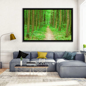 Green Forest Pathway Wall Art