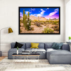 Arizona Saguaro Sunset Wall Art