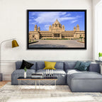 Umaid Bhawan Palace Under Clear Blue Sky Wall Art