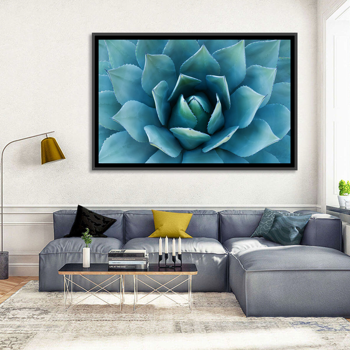 Spiral Agave Macro Wall Art