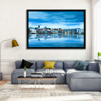 Reykjavik City Hall at Blue Hour Wall Art