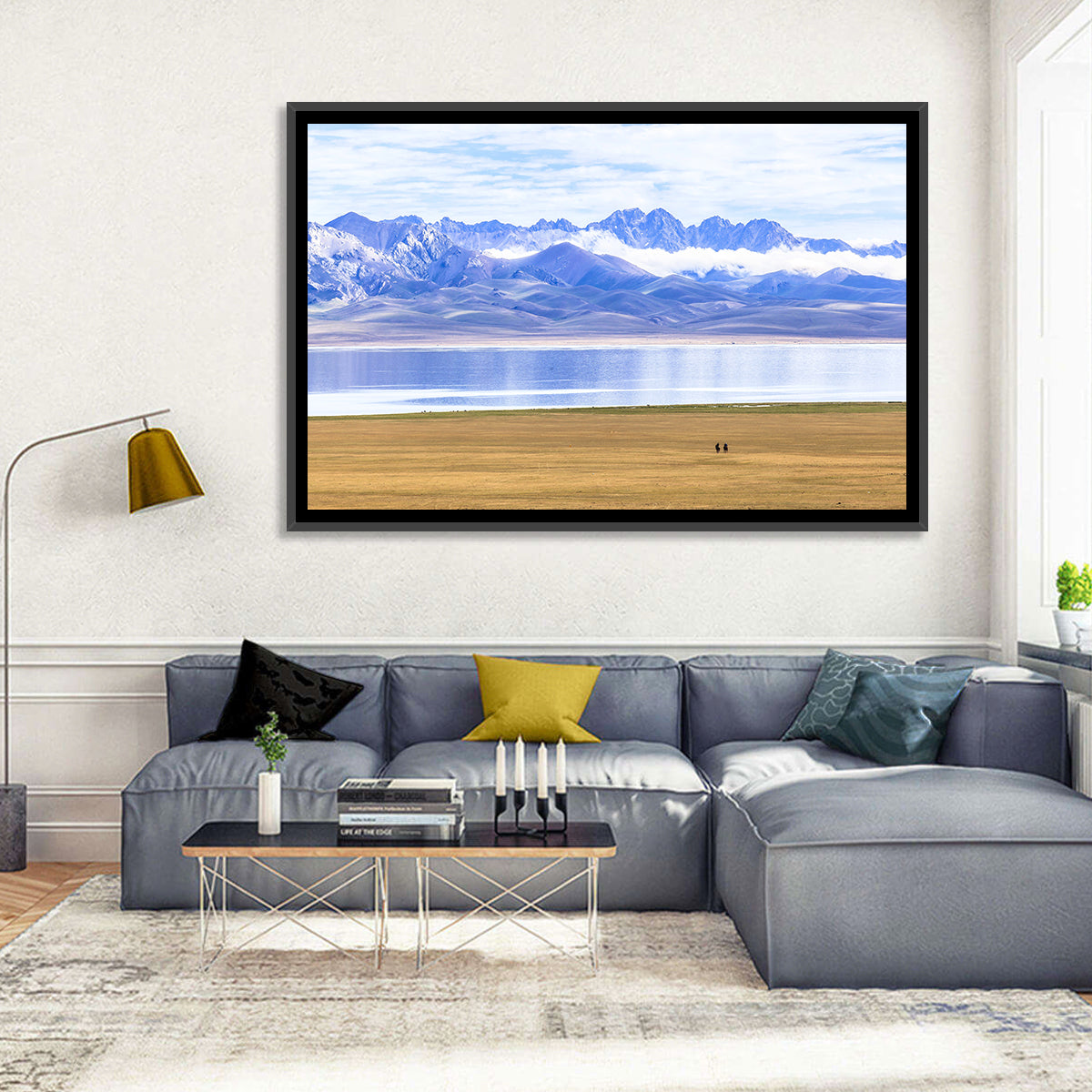 Song Kul Lake Silhouettes Wall Art
