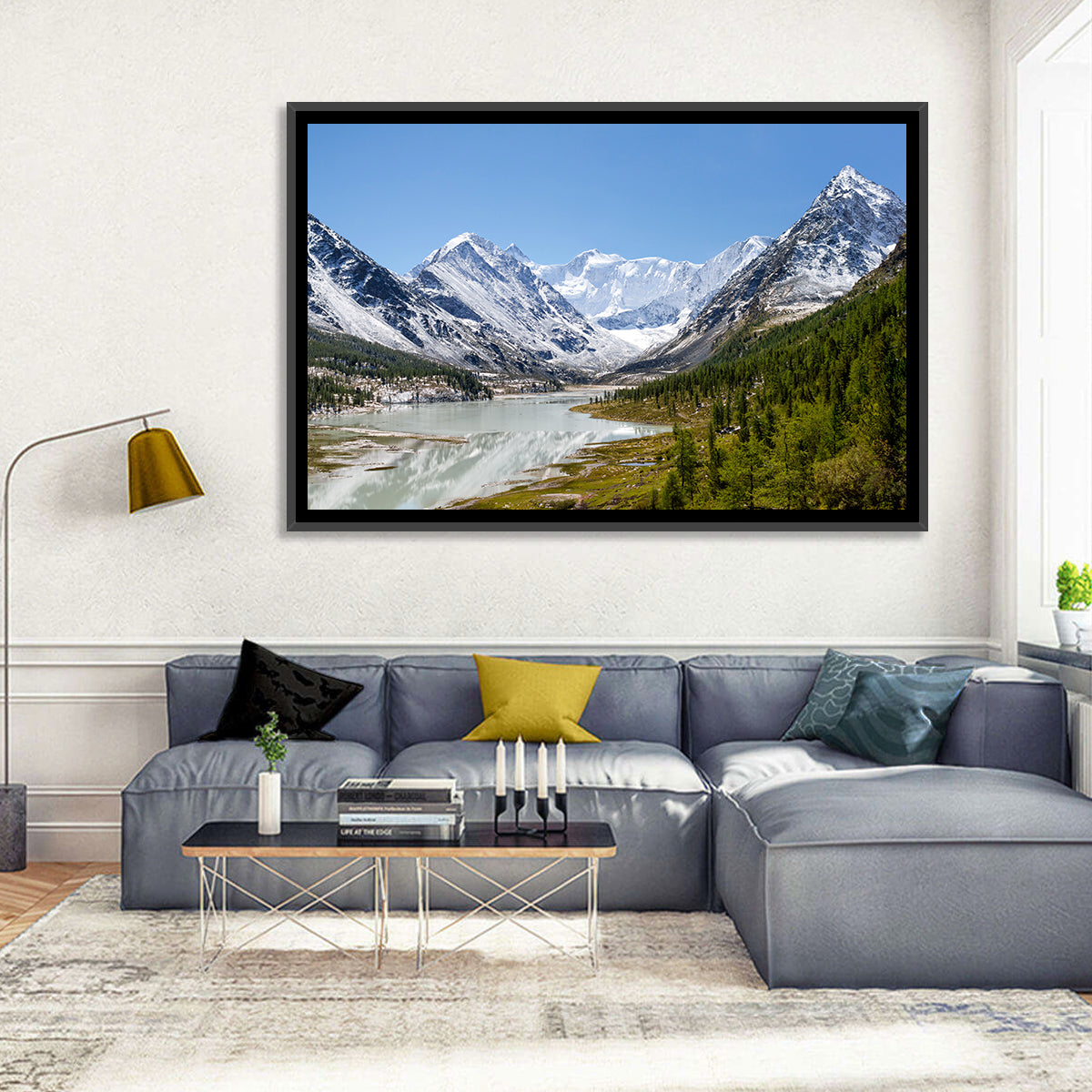 Akkem Lake Reflection Wall Art