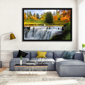 Autumn Waterfall Wall Art